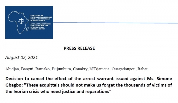 Arrest warrant Coalition for the International Criminal Court